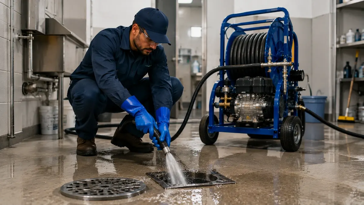 Floor Drain Hydro Jet Cleaning in Oak Park