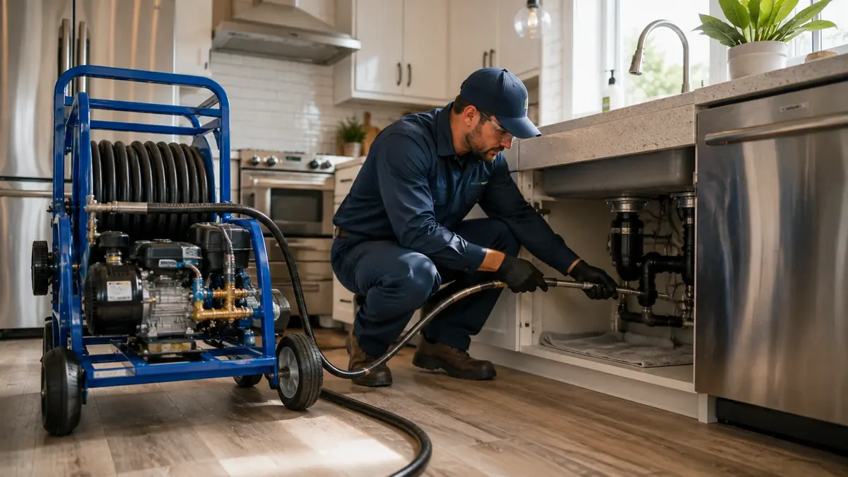 Kitchen Drain Hydro Jetting in Oak Park