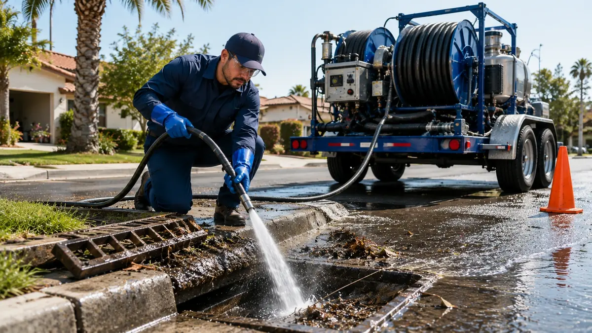 Storm Drain Hydro Jet Cleaning in Oak Park